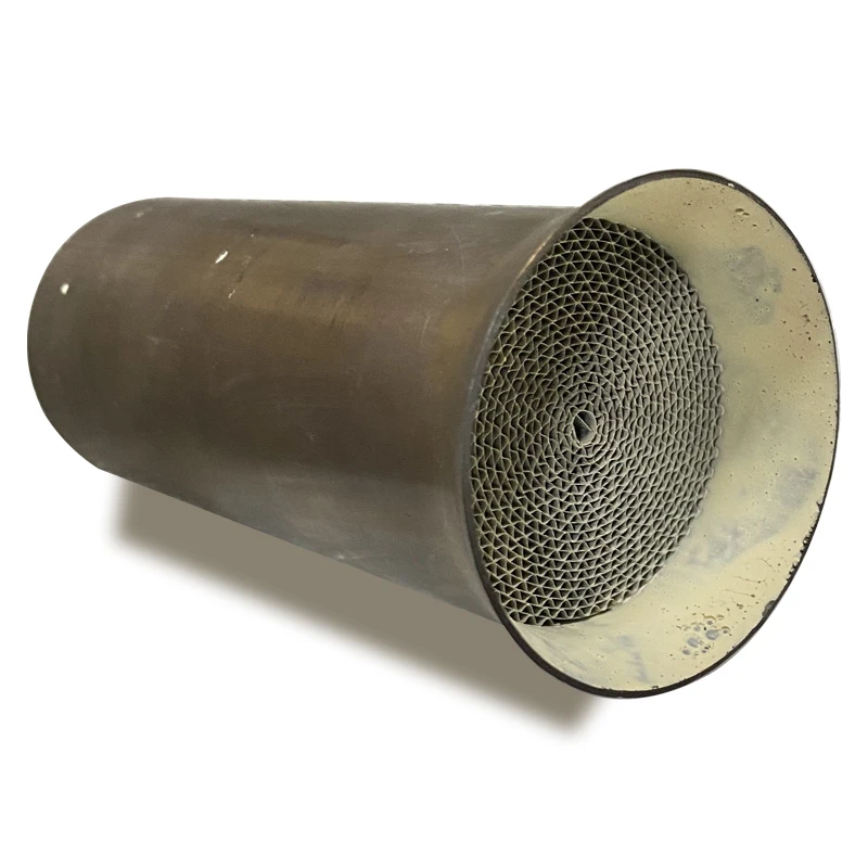 محفز دراجة نارية مدخل 48 مللي متر معدني يورو 5 6 محفز دراجة نارية على شكل قرص العسل محفز يربك لنظام العادم