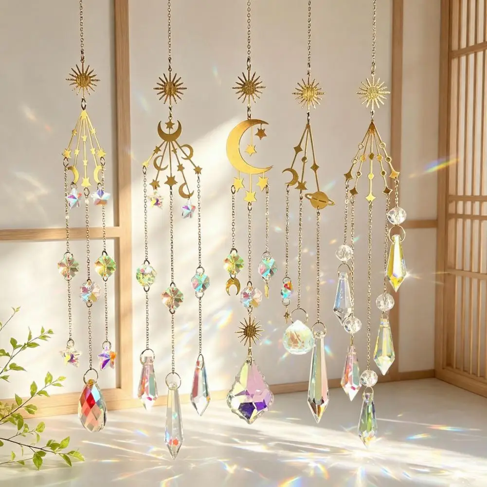 Wind Chime Decorative Window Suncatcher Suncatcher Wind Chime Rainbow Maker Prism Pendant Colorful Hanging Ball for Window