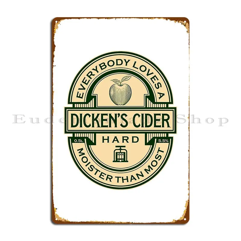 dicken s cider label Metal Signs Club Party Club Kitchen Designs Garage Plaques Tin Sign Poster