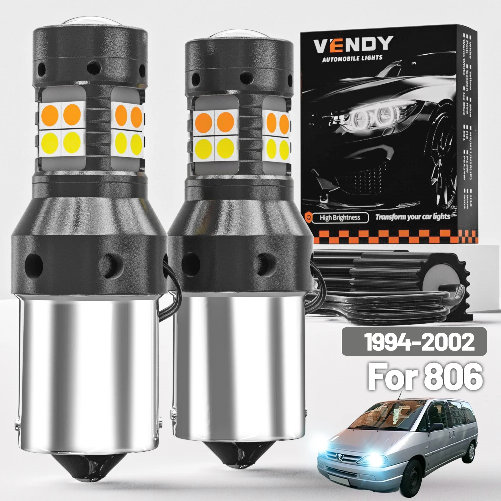 

2pcs For Peugeot 806 1994-2002 Dual Mode LED Turn Signal+Daytime Running Light DRL 1996 1997 1998 1999 2000 Canbus Accessories