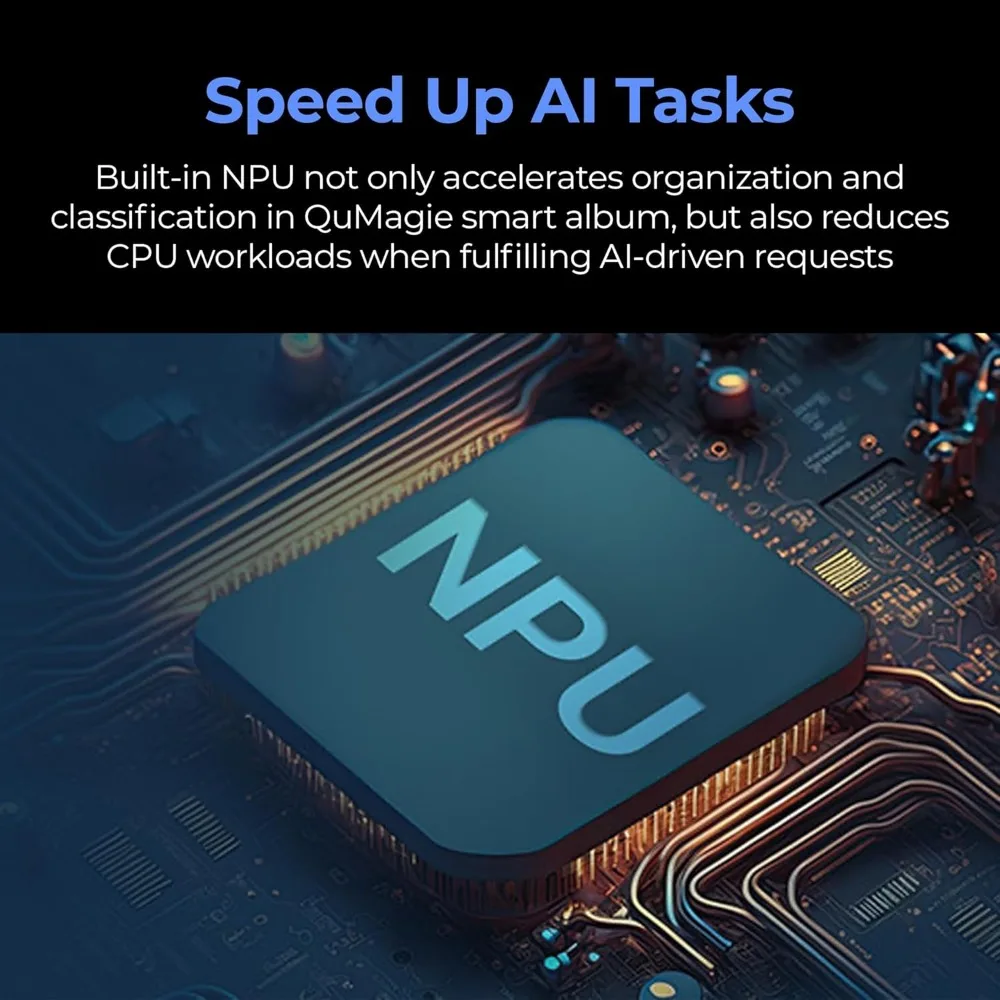 TS-433eU Compact 1U Short-Depth rackmount 2.5GbE NAS, Affordable Edge Storage with NPU Acceleration (Diskless)