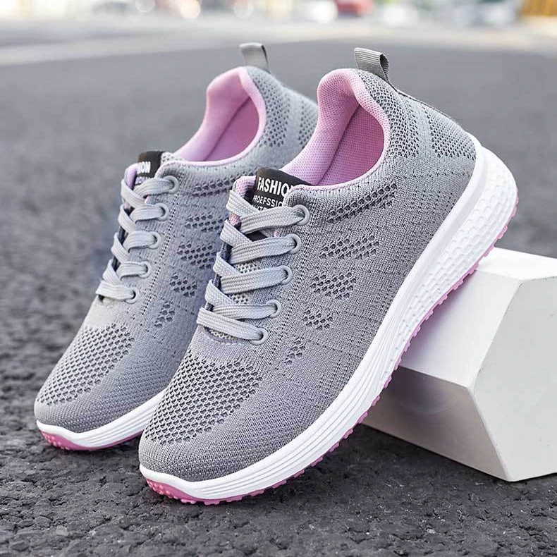 Women Casual Shoes Fashion Breathable Walking Mesh Flat Shoes Sneakers Women 2024 Gym Vulcanized Shoes  Female Footwear