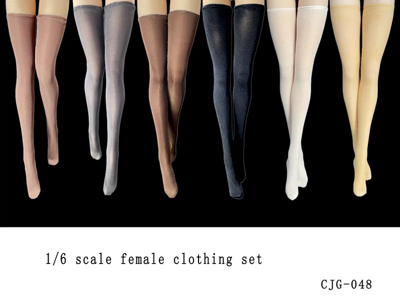 1/6 frauen Soldat Strümpfe Oberschenkel Hohe Socken Soild Farbe Super Elastische Weiche Socken Zubehör Für 12 Zoll Action Figur Körper