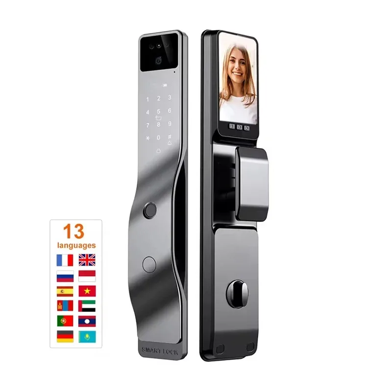 

Biometric 3d Face Recognition Remote Control Smart Video Wifi Lock with Camera