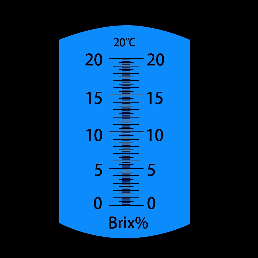 Yieryi réfractomètre Brix portatif 0-20% ATC testeur de teneur en sucre de haute précision avec Division de 0.1% pour jus confiture lait boisson