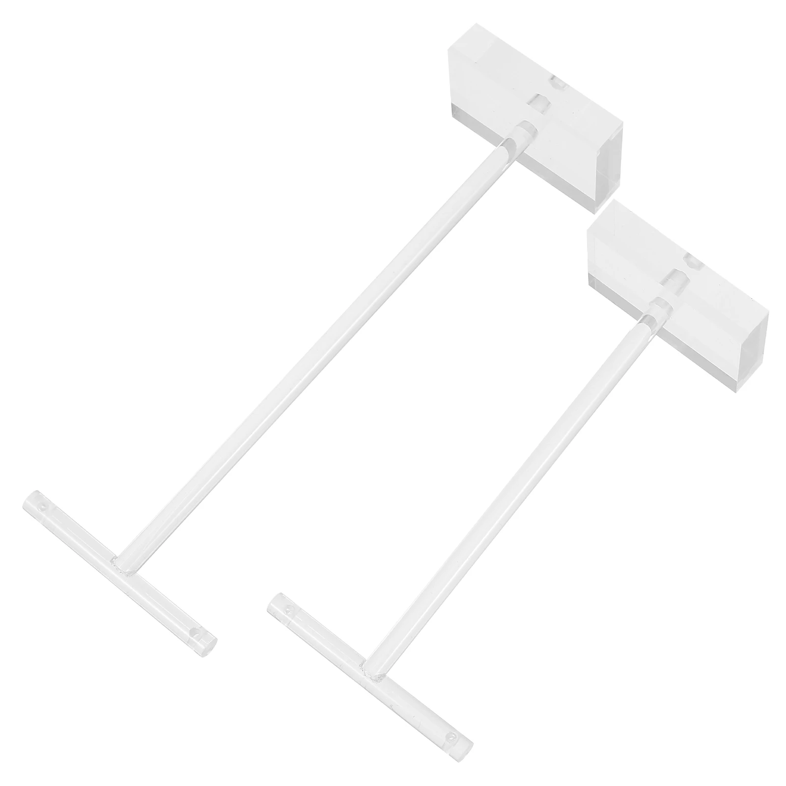 

2 Pcs Jewelry Organizer Rack Earring Display Stand Holder Transparent Acrylic Pedestal