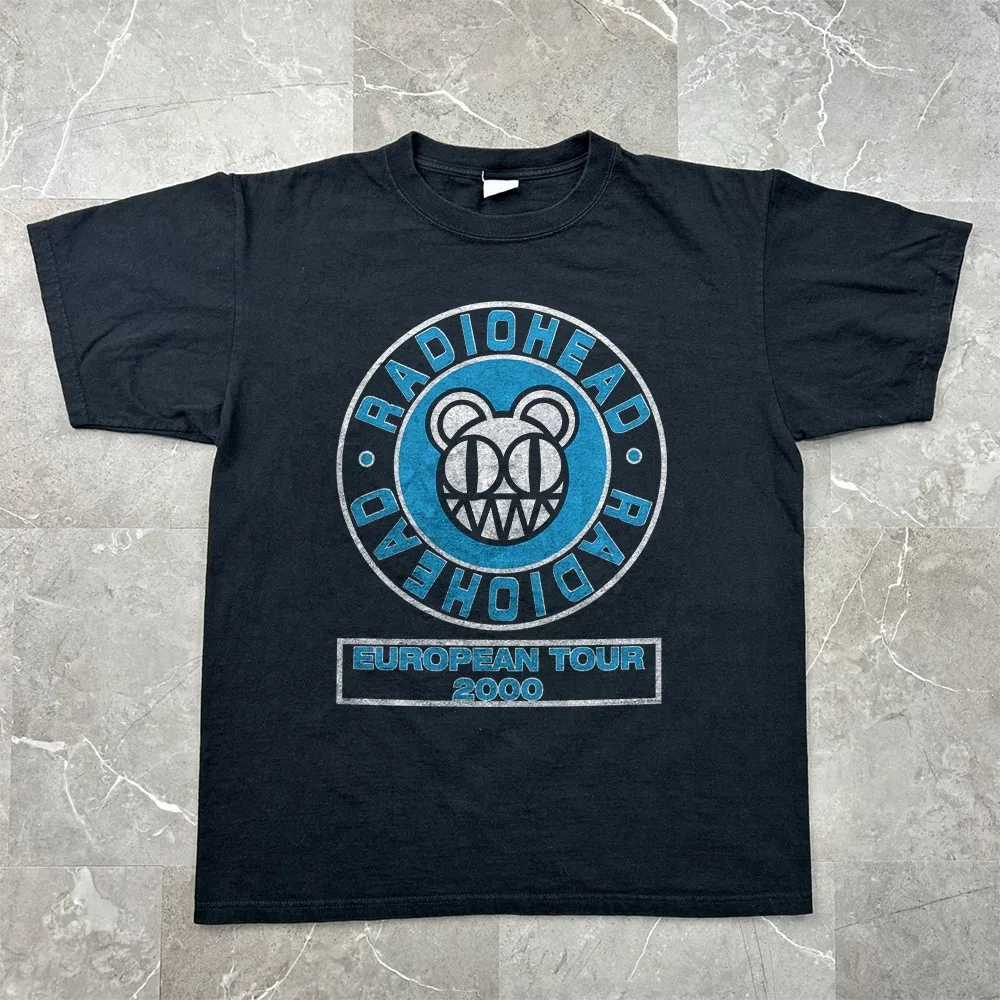 Radiohead Rock Band Tour 2000 Cotton Black Unisex T-shirt Size S-5XL