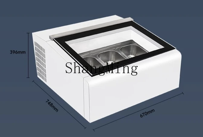 Vetrina per gelato ZYY piccolo congelatore per gelato self-service commerciale da tavolo