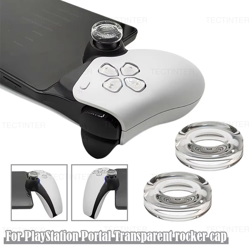 Transparent Liquid Silicone Rocker Cap For PlayStation Portal Controller Cover Stick Thumb Grip For Nintendo Switch Accessories
