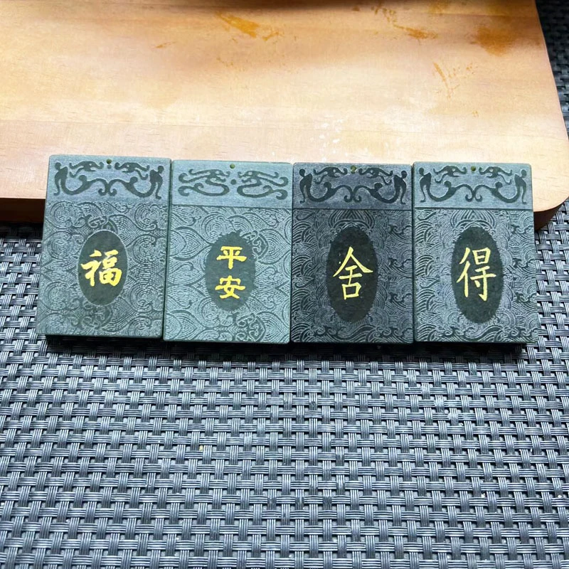 

Hotan Green Fortune , Peace and Serenity Pendant, Jade Amulet