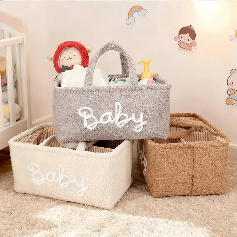 에디 플리스 아기 기저귀 정리함 휴대용 아기방 수납 바구니 (기저귀, 물티슈, 장난감, 기저귀 교환 가방) 썸네일 2