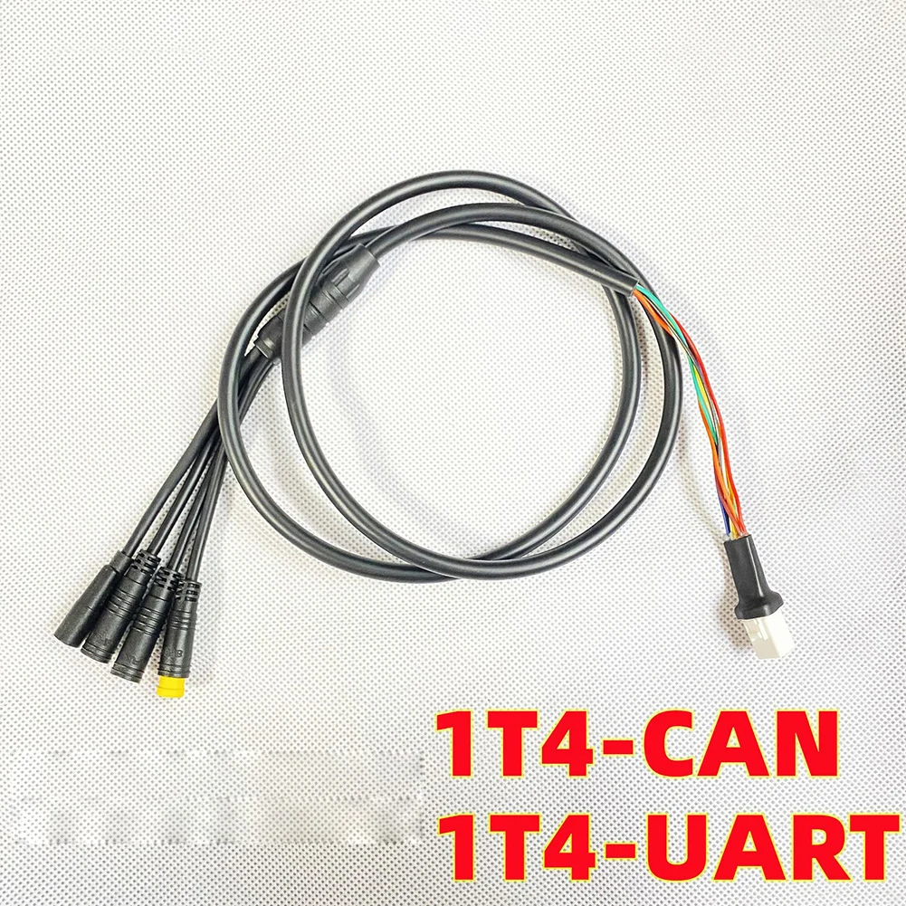 E-Bike Motor Cable Hot Sale UART/CAN Protocol 1T4 Assembly Cable For Bafang M400 G330 G510 M620 Brake Display Throttle Connector