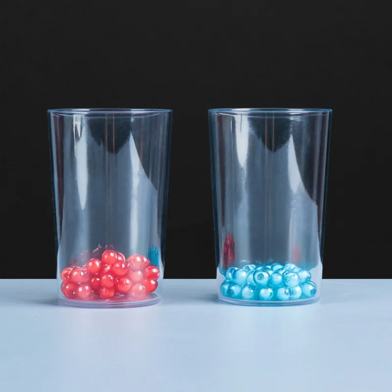 لون حبة فصل الخدع السحرية الساحر عن قرب الوهم كوب سحري للتحايل الدعائم كوميديا منفصلة لونين الخرز ماجي