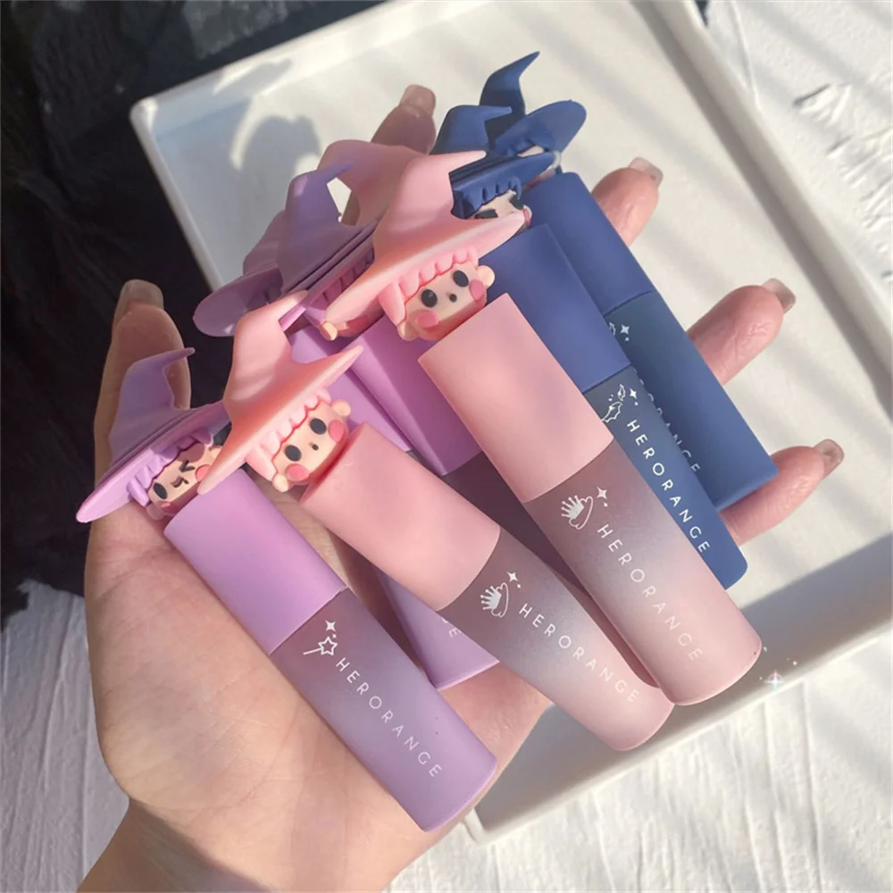 Lip Glaze Matte Blue Lip Gloss Waterproof Lasting Nude Velvet Lipstick Painted Makeup Cosmetics Make Up Professional Product