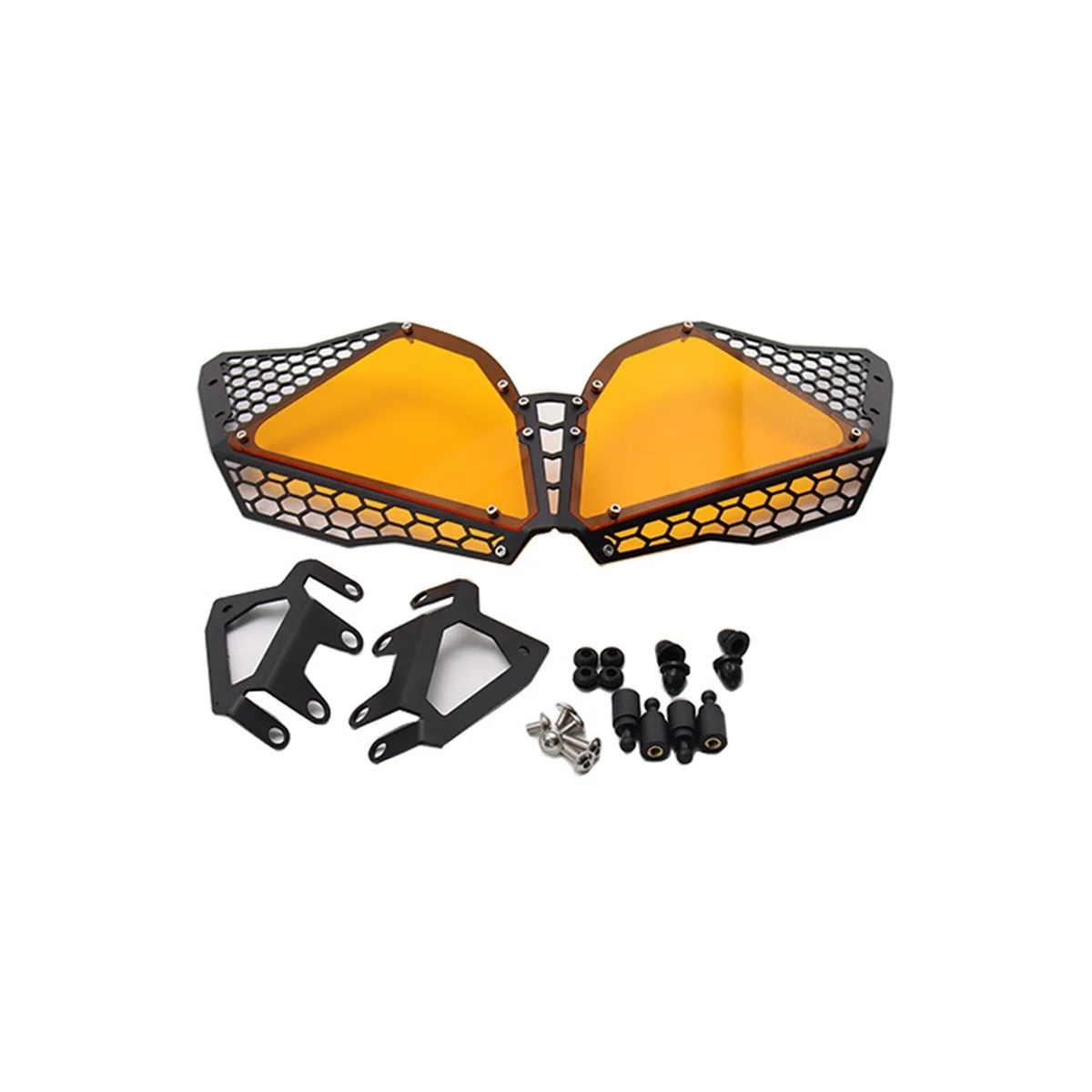 

Suitable for DL650 12-16 Motorbike CNC Modified Grille Headlight Cover Trim Cover Orange