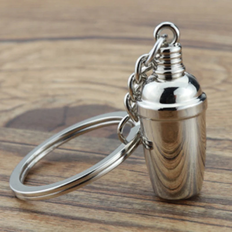 Fashion Personality Bar Wineware Bartender Keychain Party gift Car Key Ring For Womens Mens Car Gifts Jewelry