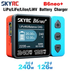 New ​SKYRC B6neo+ Smart Charger High Power DC240W PD126W Multilanguage Balance Charger B6neo Plugs