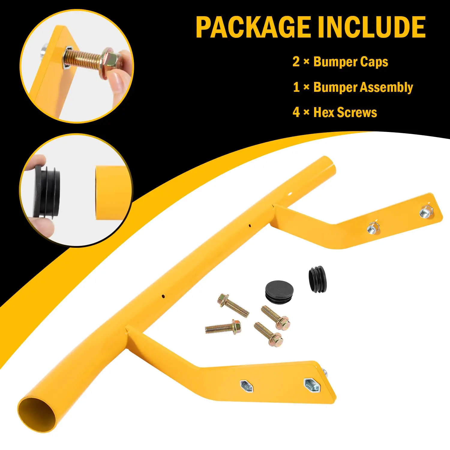 ANX Gelbes Frontstoßstangen-Kit passend für CUB Cadet GT XT1 XT2 50 GX54 ST54 LX54 LX50 (19A30020100) – Detail 3