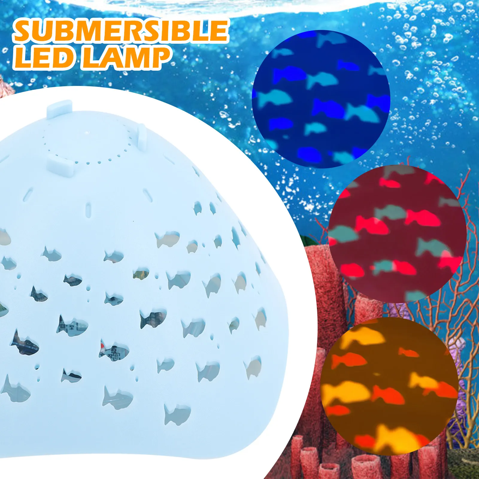 

Погружной светодиодный светильник, водонепроницаемый, многоцветный, для бассейна, ванны, пруда, аквариума, плавающий декоративный LED-светильник для подводного освещения бассейнов