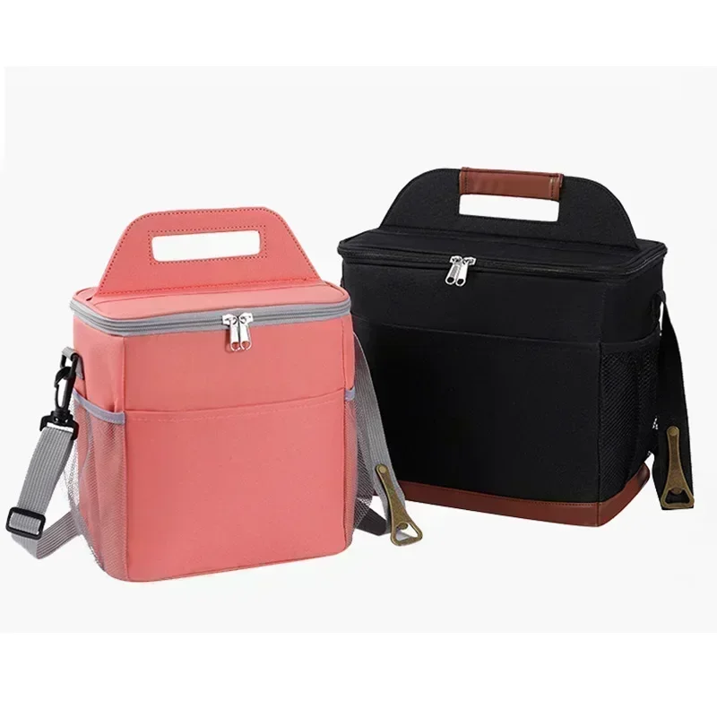 ASX-03 Heat Preservation Lunch Shoulder Bags Thickened Outdoor Oxford Bento Bag