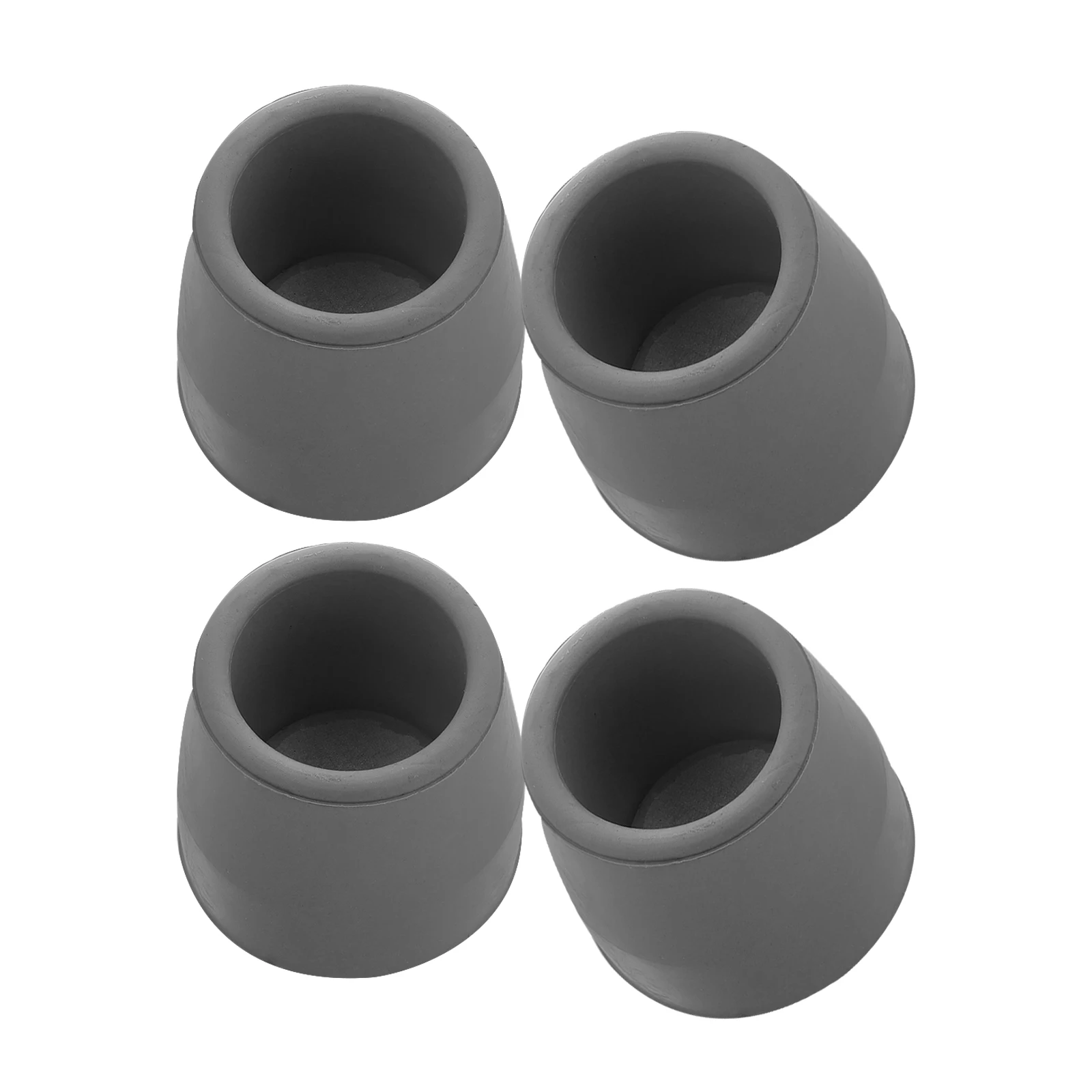 

4pcs Walker Foot Pads Nonslip Replacement Tips for Canes Crutches Standard Walkers Accessories Rubber Anti Slip Parts