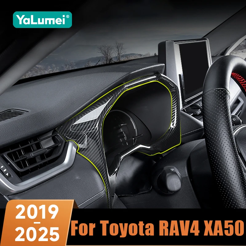 Für Toyota RAV4 XA50 2019 2020 2021 2022 2023 2024 2025 Hybrid-Auto Armaturenbrett Instrumentencluster Rahmenabdeckung Zierleiste Zubehör