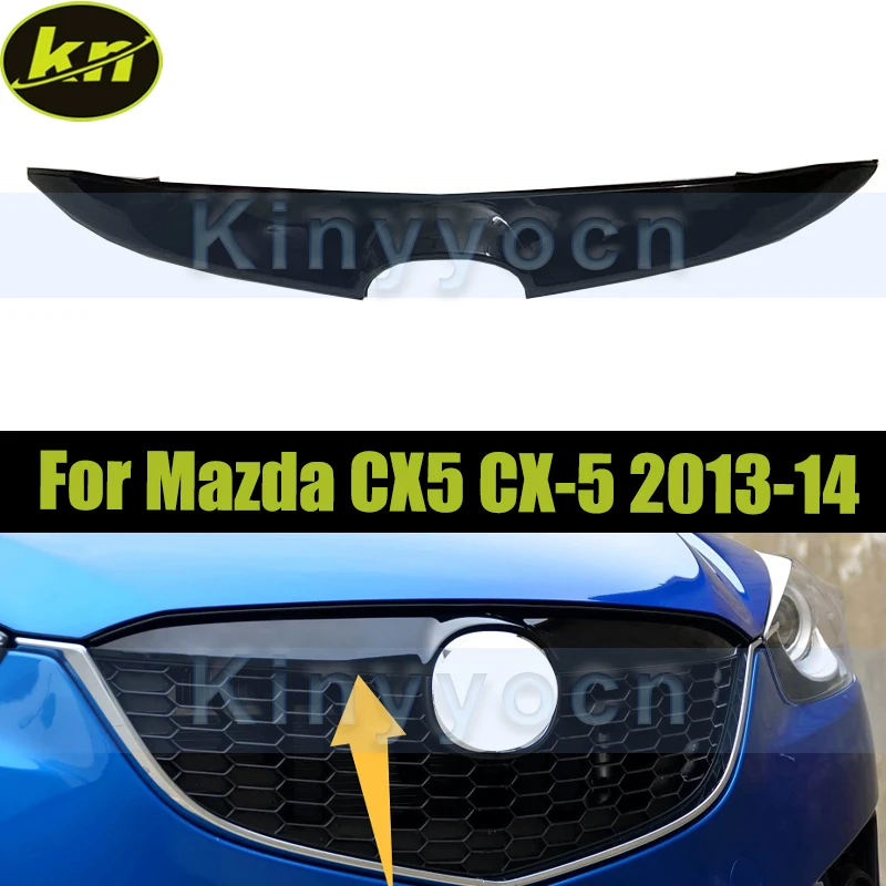 

Black Front Bumper Grille Trim For Mazda CX5 CX-5 2013-2014 Front Bumper Hood Grill Trim
