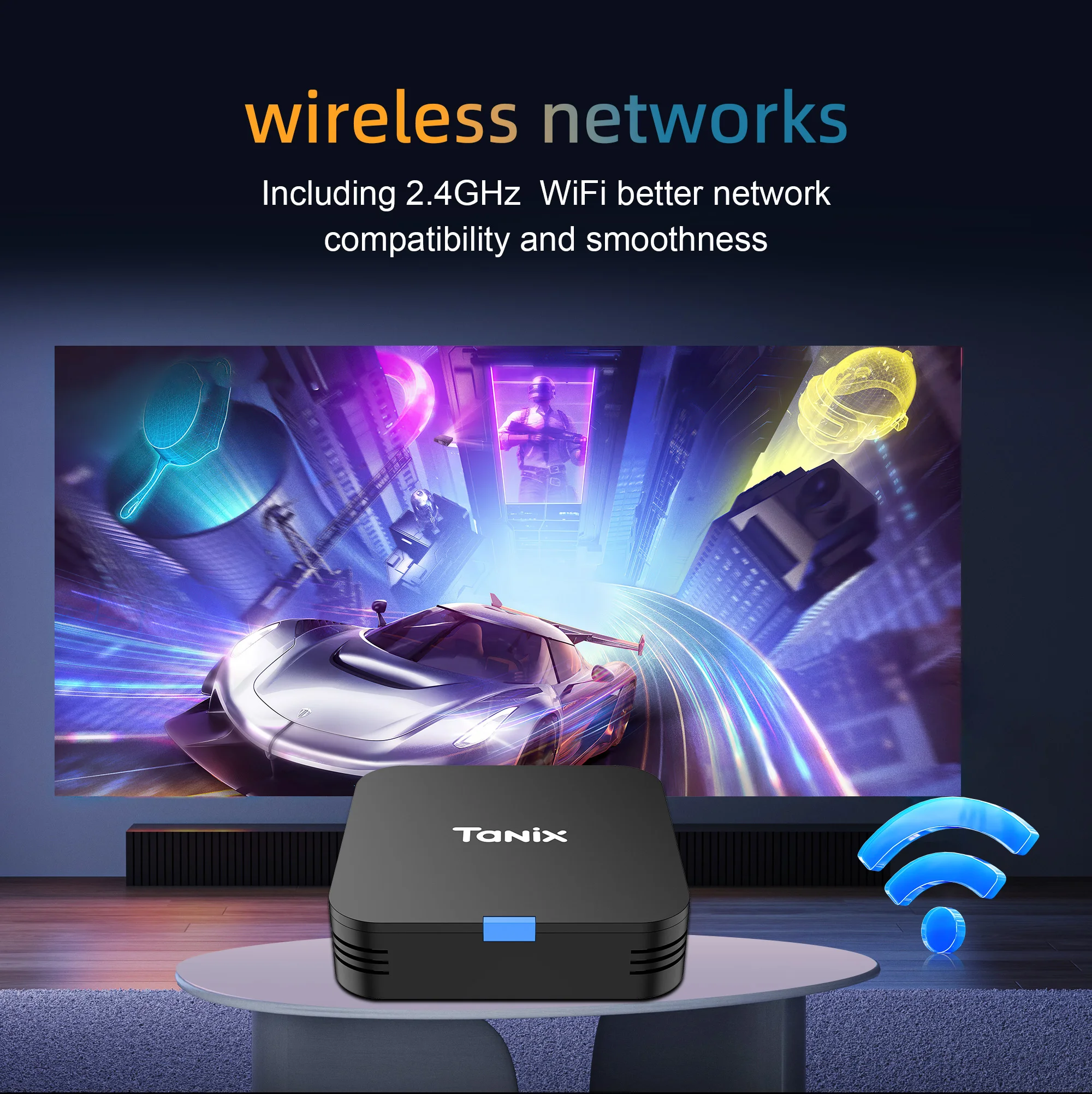 جهاز استقبال تانيكس TX1 Allwinner H313 رباعي النواة يعمل بنظام أندرويد 10 يدعم IR Romate وTiktok وYoutube وWIFI 2.4G و4K ومتعدد اللغات يعمل بنظام أندرويد