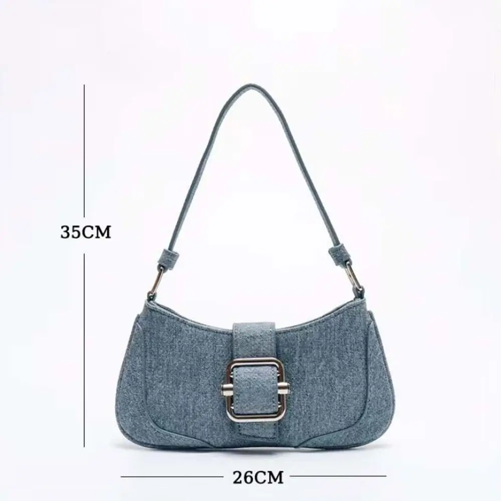 Bolso de hombro con costuras para mujer y niña, bolsa informal Retro Para axilas, bolso de mano Hobo de PU ligero