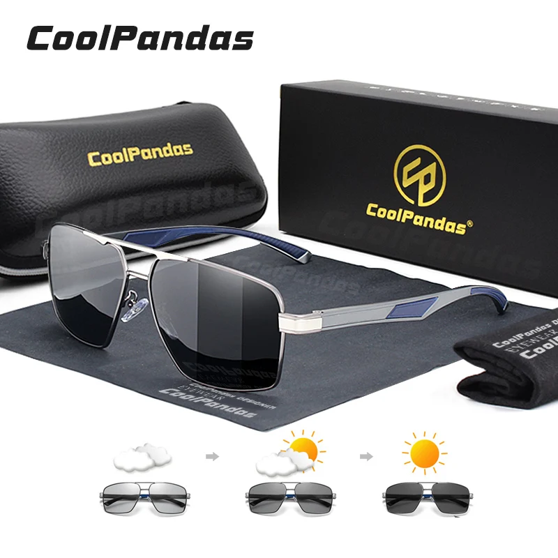 

Top Aluminum Men's Sunglasses Polarized for Male Photochromic Day Night Vision Driving Sun Glasses Women gafas de sol de hombre