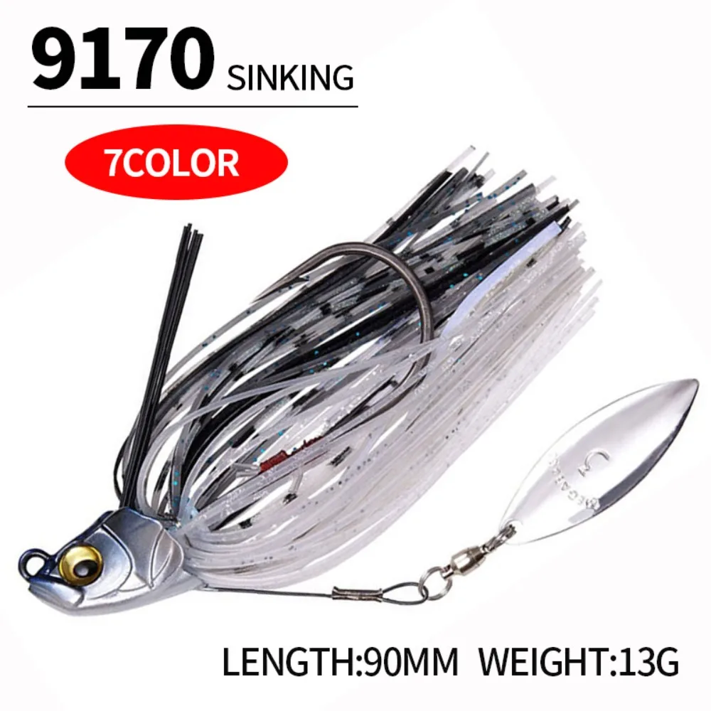 2024 Bass Pike Walleye Beard Fishing Lure Chatter Walleye Buzzbait Tassel 12.7g Spinner Bait Sea Fishing