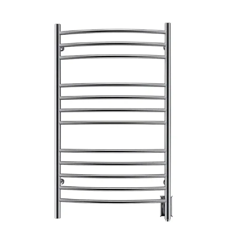 Towel Warmer Wall Mount Electric Plug-in/Hardwired Heated Towel Rack Brush Finish