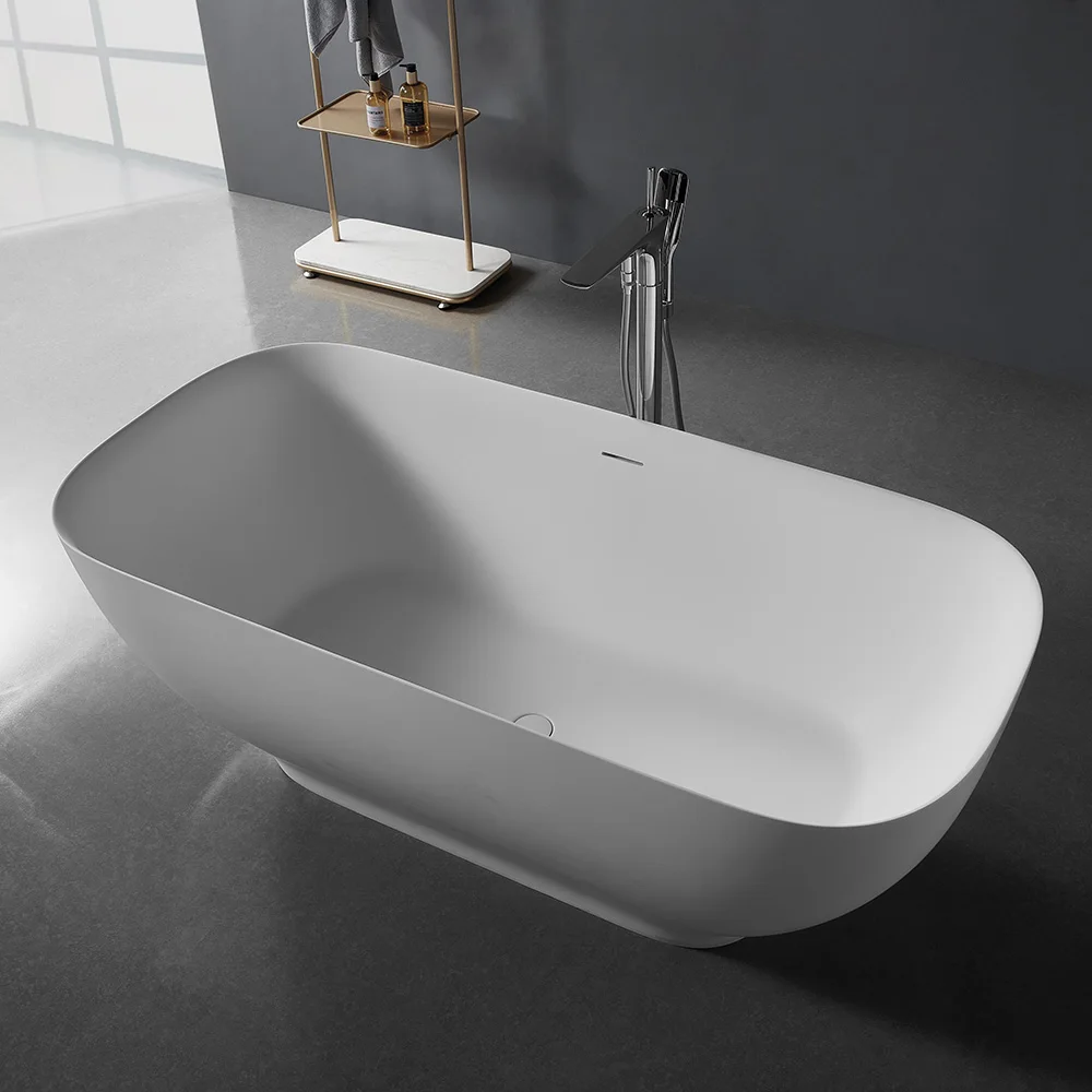 

Freestanding Modern Stone Bathtub Artificial Stone Bathtub For Apartment & Hotel
