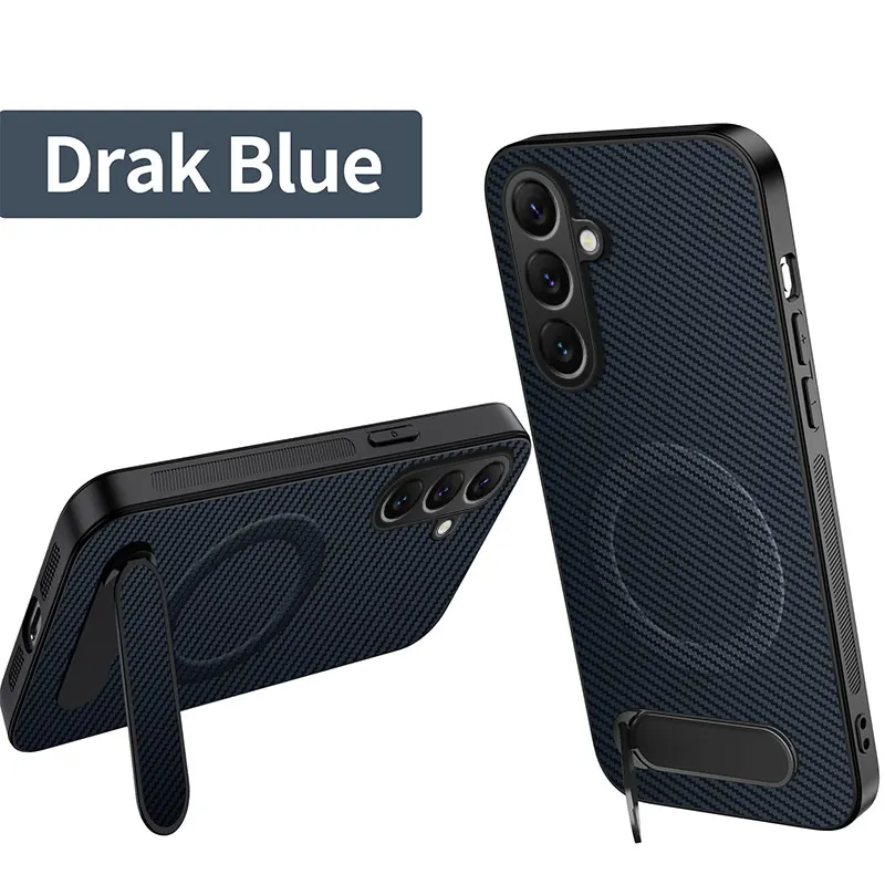 Kohlefaser Magnetische Halterung Handyhülle für Samsung Galaxy A57 A37 A27 A56 A55 A54 A36 A35 A34 A26 A17 A16 A15 A06 A05 A05S