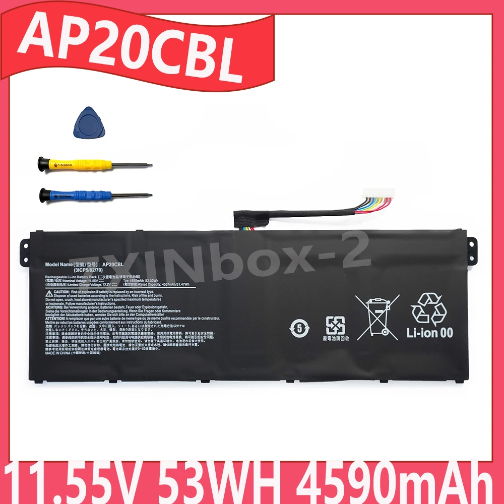 AP20CBL 11.55V 53WH 4590mAh OEM Laptop battery for Acer Aspire Vero AV15-51-55K2 Aspire 5 A515 SWIFT 3 SF314