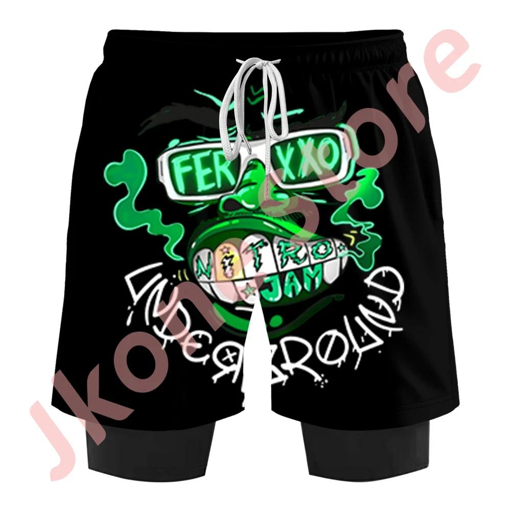 Шорты Feid Ferxxo Nitro Jam Tour Merch, летние модные повседневные штаны для мужчин и женщин, уличная одежда