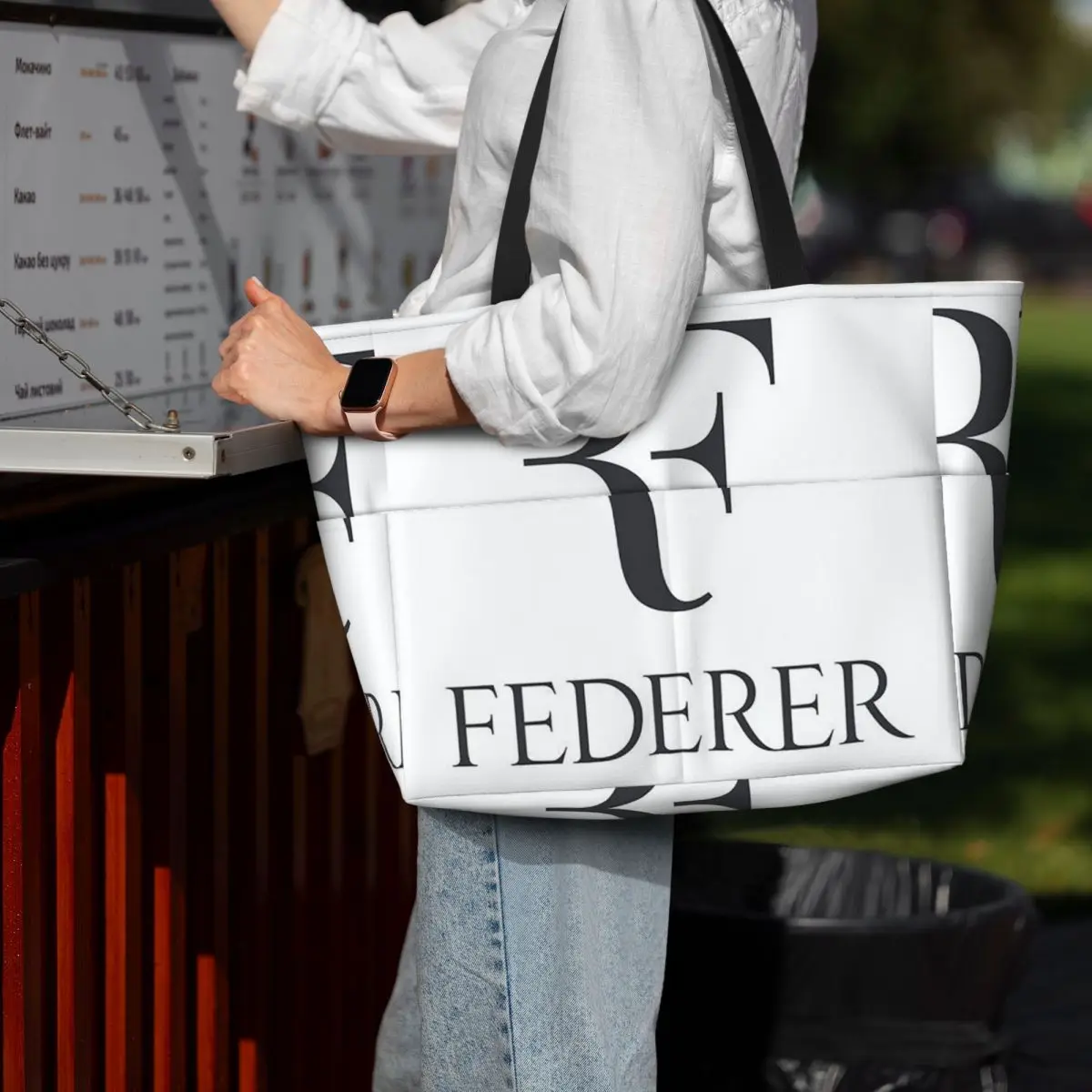 Roger Federer Beach Tote Bag Sport Gym Yoga Duffle Large Tote Bag Women Travel Bag Fitness bag