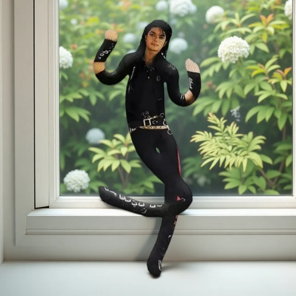 

2026 Style Michael Jackson Cosplay Prop Doll Plush Stuffed Figure Abstract Joint Mobility Room Decoration Gift Doll