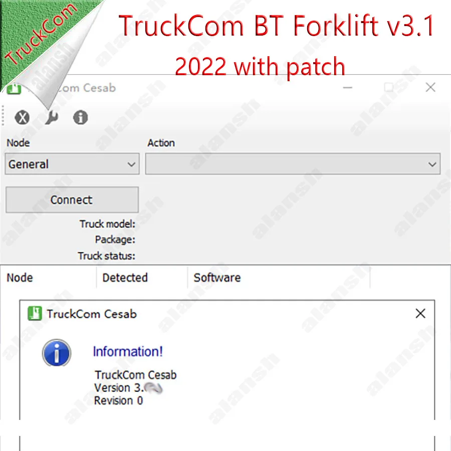 

Диагностический программатор TruckCom BT Forklift 3.1 2022 + патч для Toyota (разблокированное ПО) + Nitro OBD2
