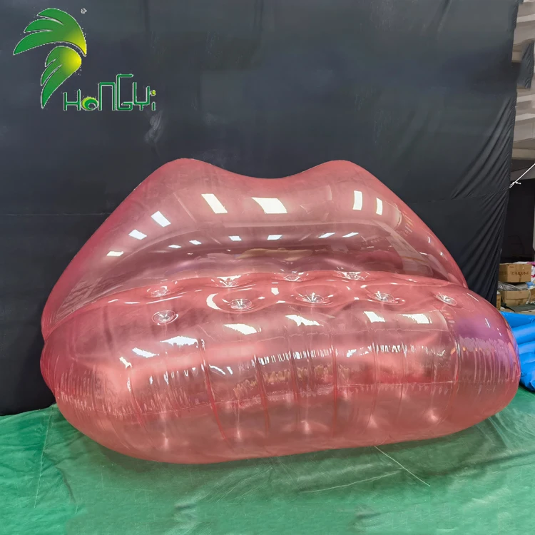 Coofull Giant Advertising Inflatable Sofa, Big Mouth air Sofa Inflatable Transparent Inflatable air Sofa