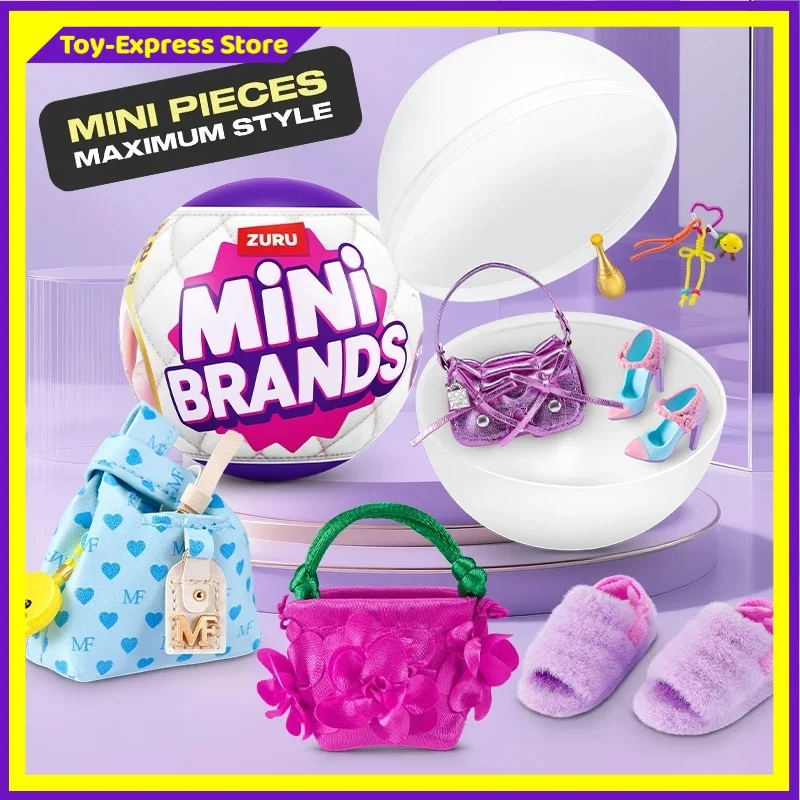 

Игрушки-сюрпризы ZURU Mini Brands Fashion: миниатюрные модели одежды, детские игрушки, таинственная коробка, подарок на день рождения