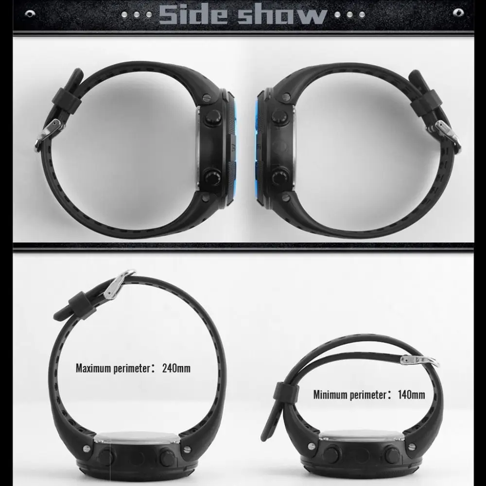 High Quality Casual Sports Watch Simple LED Screen Electronic Watch Multifunction Clock Men