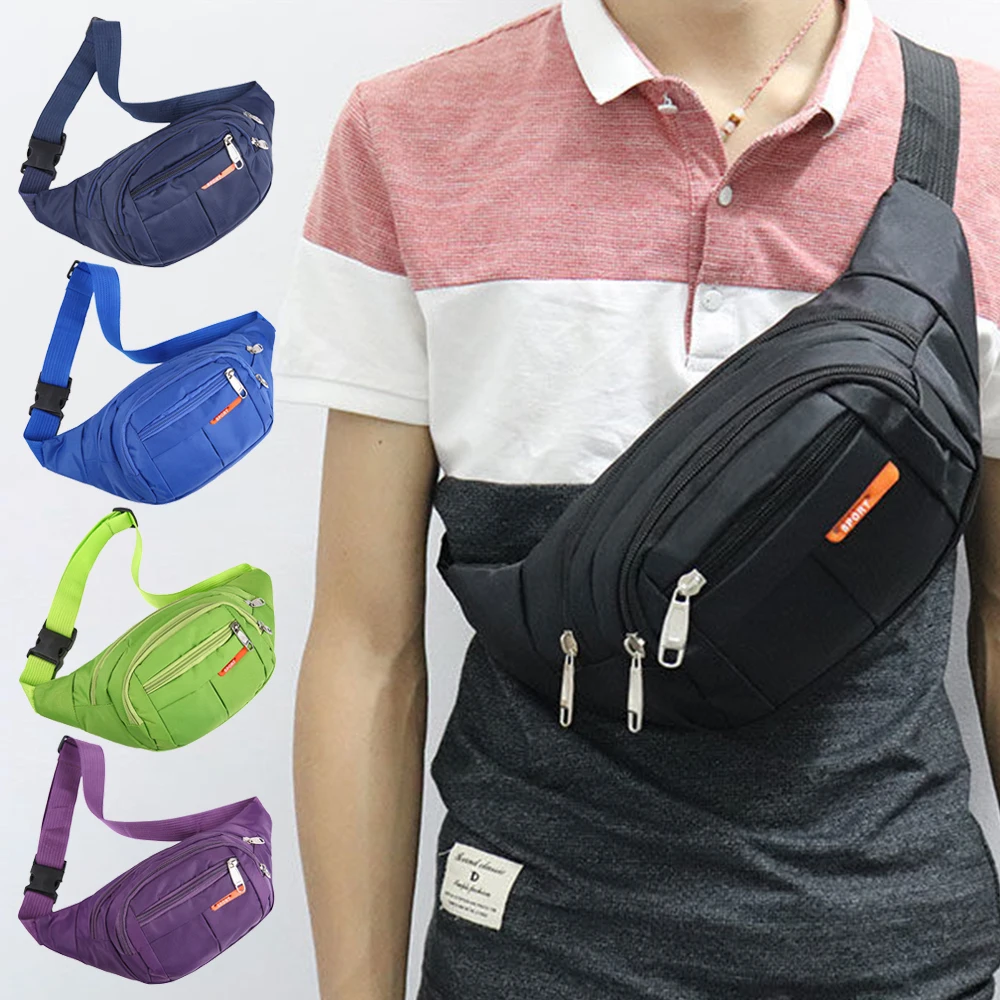 Multicolor Women Waist Bag Hip Belly Banana Bum Chest Belt Male Female Fanny Pack Pouch Purse Purse Kidney Row Bum Bag