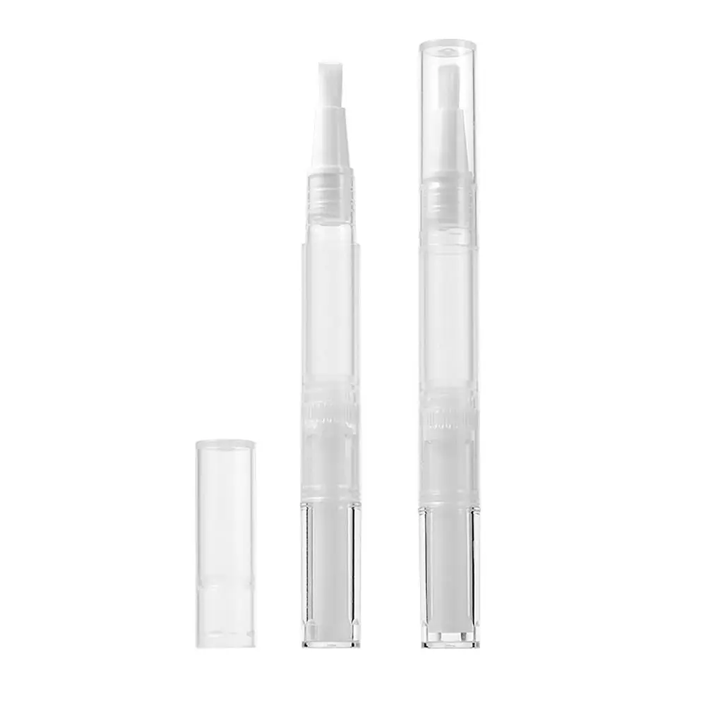 Bolígrafos de aceite vacíos con punta de pincel, aplicadores de maquillaje portátiles, contenedor de brillo de labios cosmético, bolígrafo dispersor para mujeres, 3ml