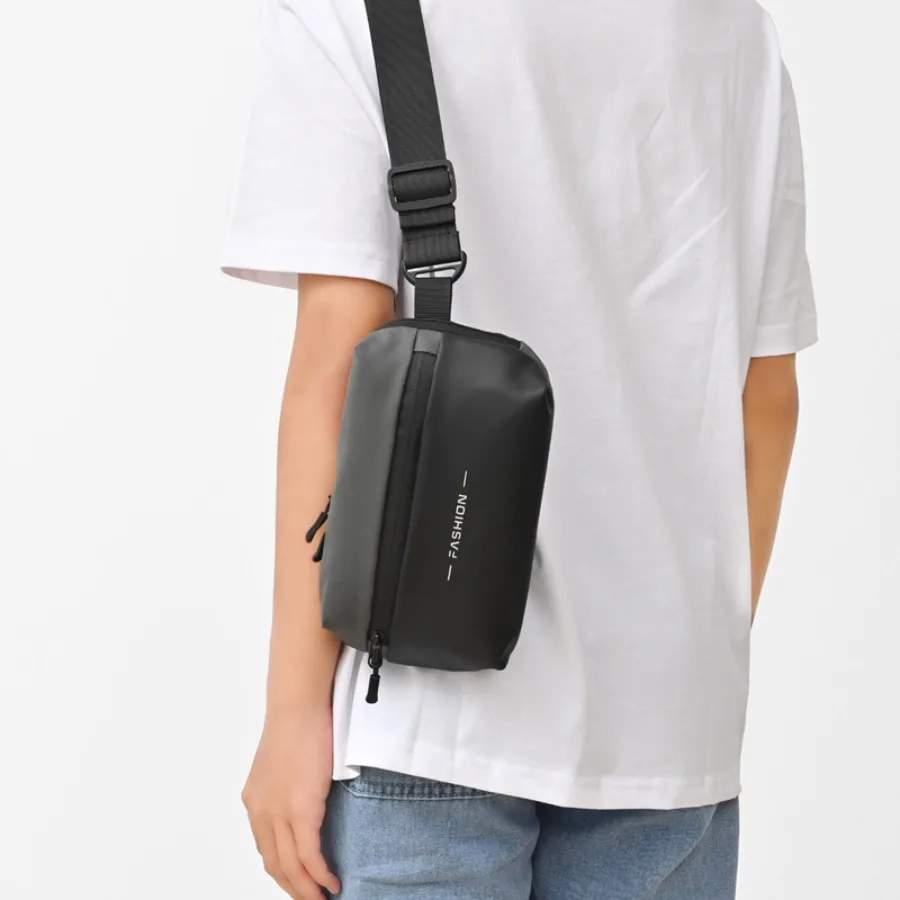 

New trend simple multi-purpose chest bag outdoor travel waist bag fashion multi-compartment shoulder men's crossbody bags