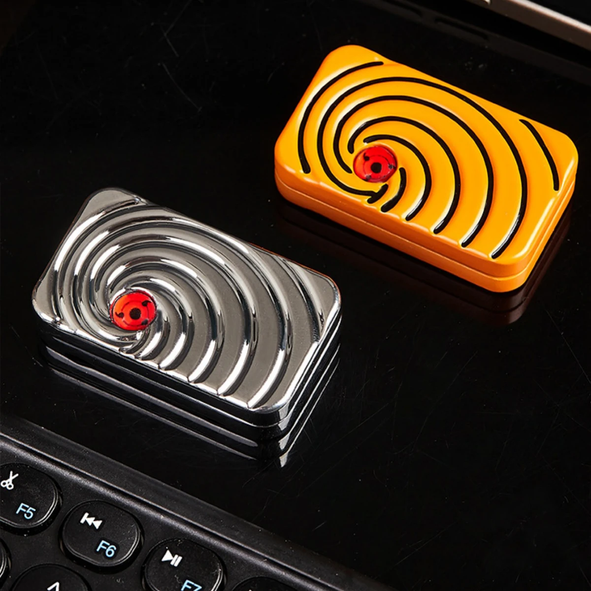 Adult Metal Magnetic Fidget Slider Infinite Push-Pull Click Fidget Toy, Portable EDC Stress & Anxiety Relief Office Gadget Gift