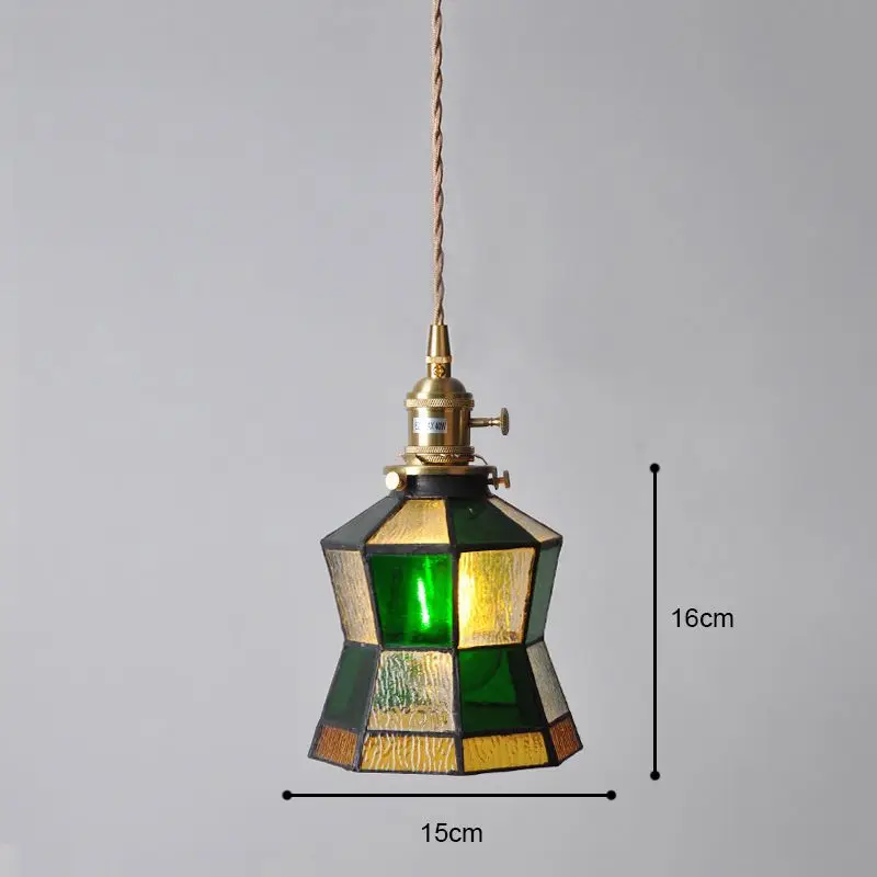 Industriële Stijl Mediterrane Retro Ins Wind Glas Eetkamer Slaapkamer Homestaybed Warme Retro Nostalgie Kleine Kroonluchter