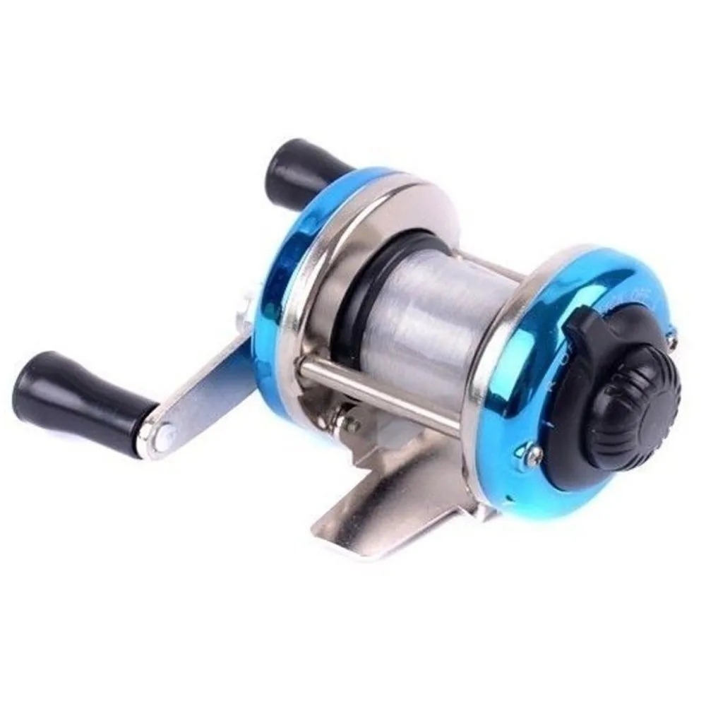 البناء المعدني بكرات الصيد على الجليد حجم صغير اليد اليمنى اليسرى الصيد الغزل بكرة عالية السرعة المحمولة الاستخدام