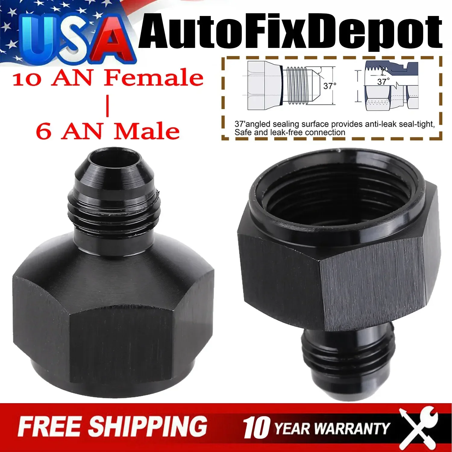 2PCS 10AN Female To…