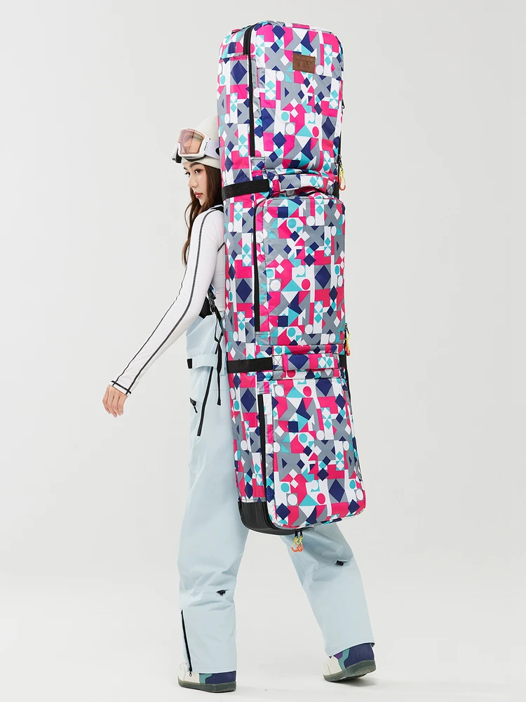 

Large Capaci Ski Board Bag Separate Wet And Dry Non-Wheel Double oulder Snowboard Bag for Air Travel Single And Double Board